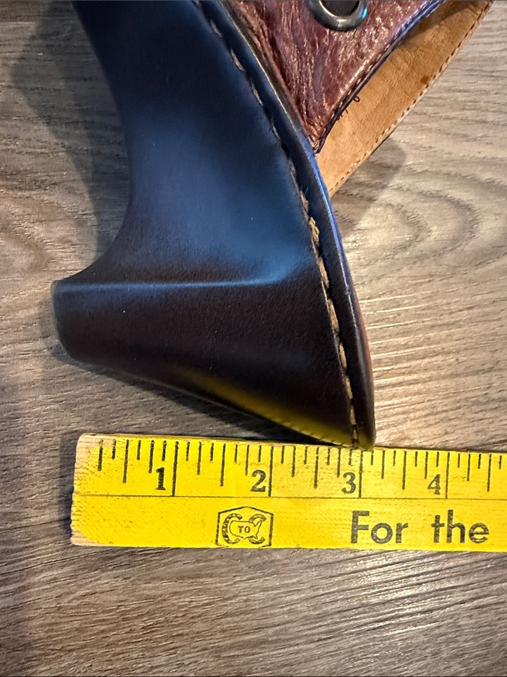 BORN Brown Leather Wedge Clogs 9 - Picture 5 of 7